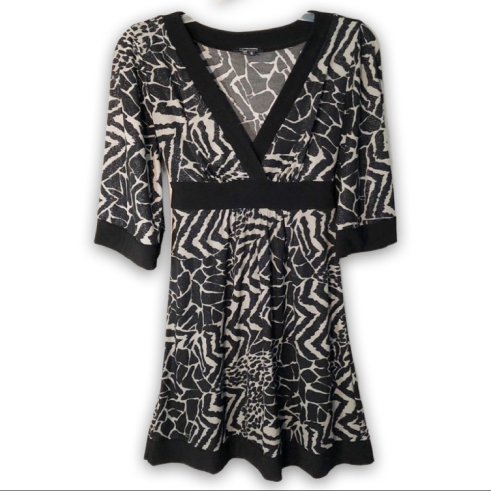 Animal print | faux wrap dress